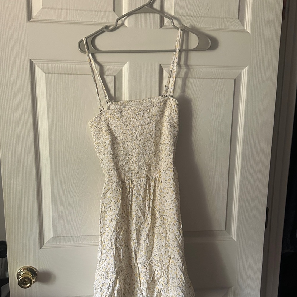 Hollister White Floral Mini Dress